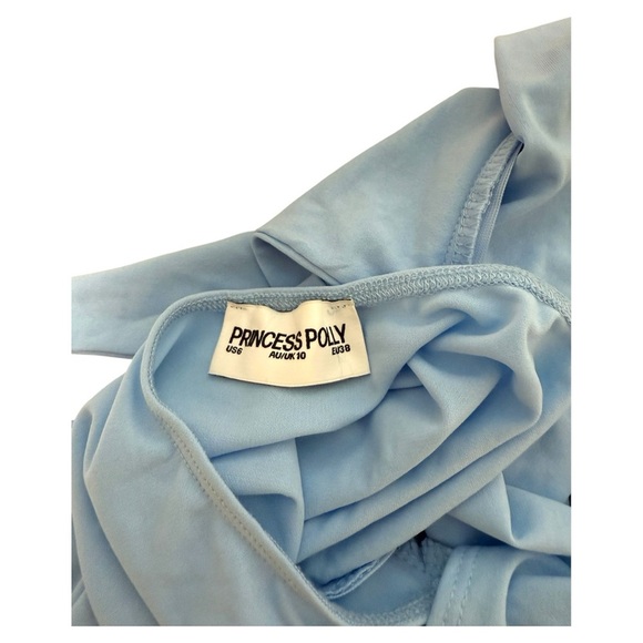 Princess Polly Mesmerize Blue Halter Maxi Dress - Picture 9 of 9